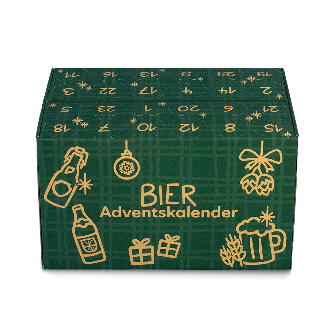 Bier-Adventskalender, Box frontal